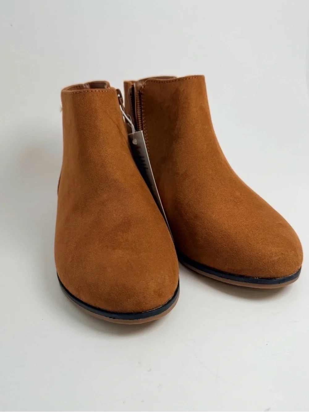 Cat & Jack Toddler Girls Cognac Suede Ankle Boots